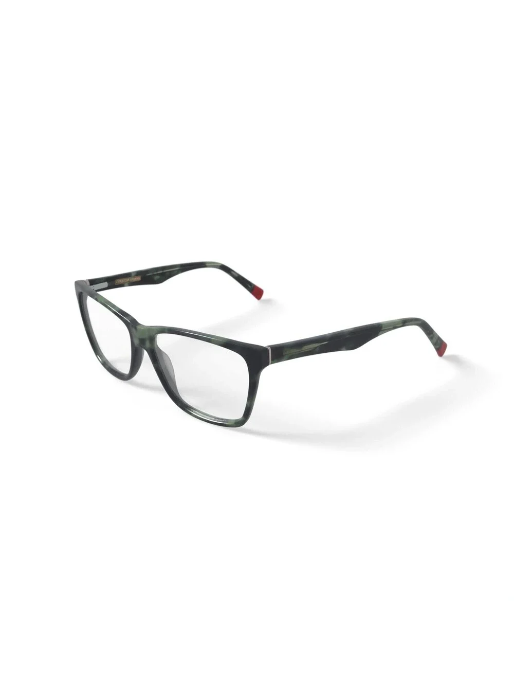 Christian Siriano Women's Jenna Square Prescription Eyeglasses, Green Tortoise